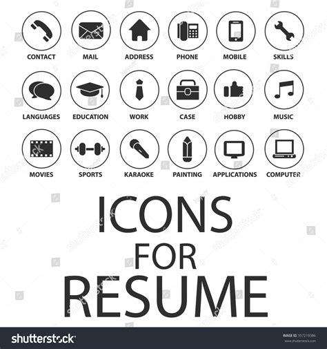 Cv Icons & Symbols .